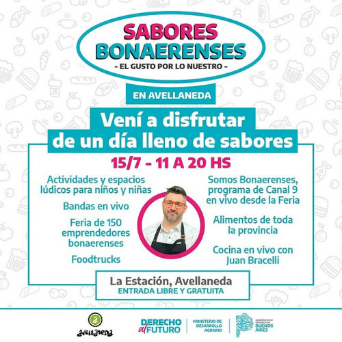 Llega Sabores Bonaerenses, la feria de alimentos de la provincia de Buenos Aires