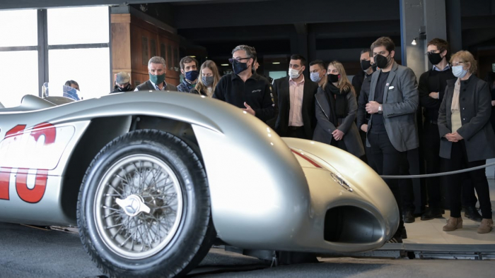 Bianco homenajeó a Juan Manuel Fangio en Balcarce