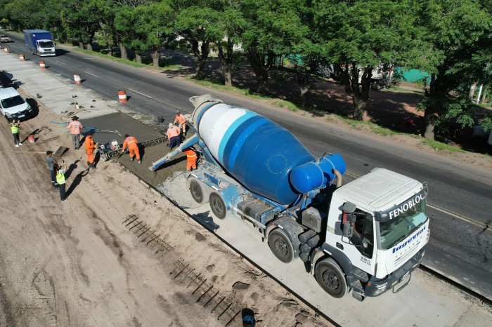 Avanza la obra de repavimentación en la Ruta N°205