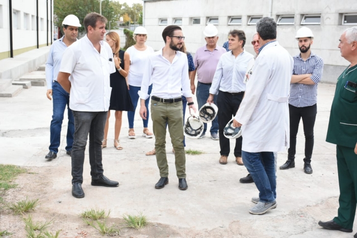 El ministro inspeccionó las obras destinadas a hacer frente al COVID-19