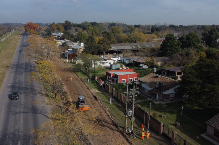 Continúan las obras de repavimentación en la Ruta Provincial 205