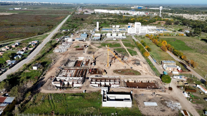 Avanza la obra de la nueva Planta Potabilizadora para La Plata, Berisso y Ensena