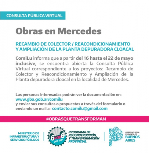 Obras hidráulicas Mercedes