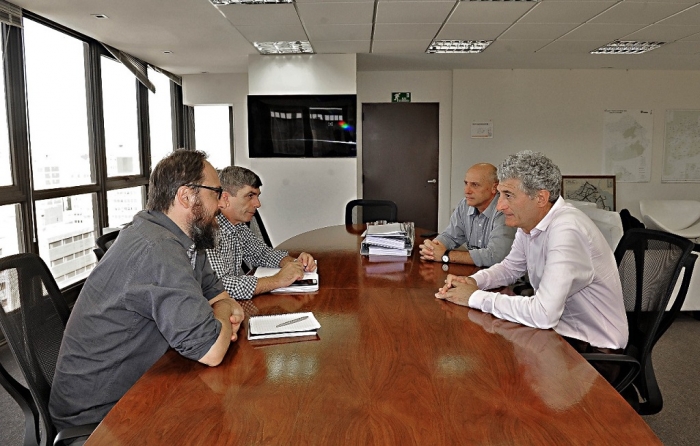 El intendente Barrera con el subsecretario Ghioni