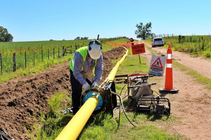 Obras de gas en Bragado