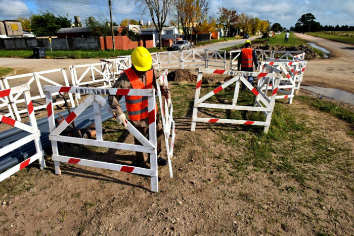 Obras hídricas en Benito Juárez