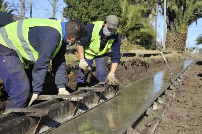 Trabajos de infraestructura en la provincia