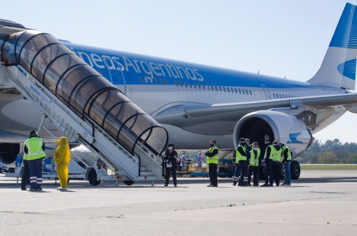 Vuelo especial. Aerolíneas Argentinas.