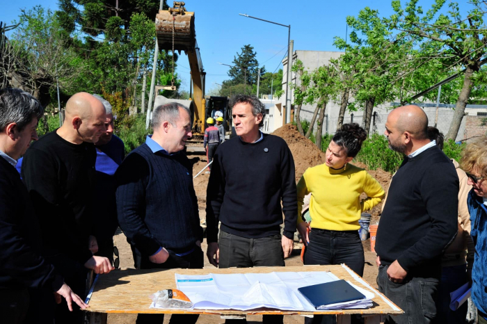 En Alberti, Katopodis recorrió obras hidráulicas y de infraestructura urbana