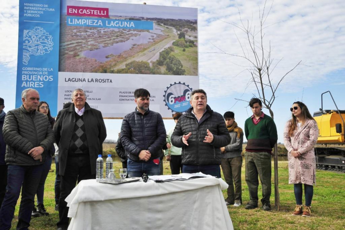 Comenzaron los trabajos de limpieza en Castelli