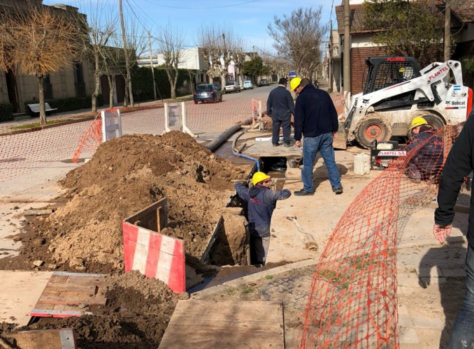 Avanzan las obras de agua potable