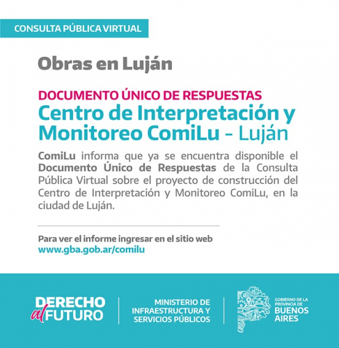 Documento Único de Respuestas para obras en Luján