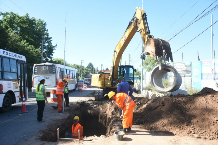 Avanzan las obras de la Ruta Provincial 26 en Escobar