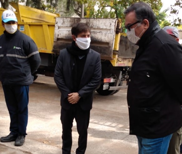 El gobernador y el administrador de Vialidad en la recorrida