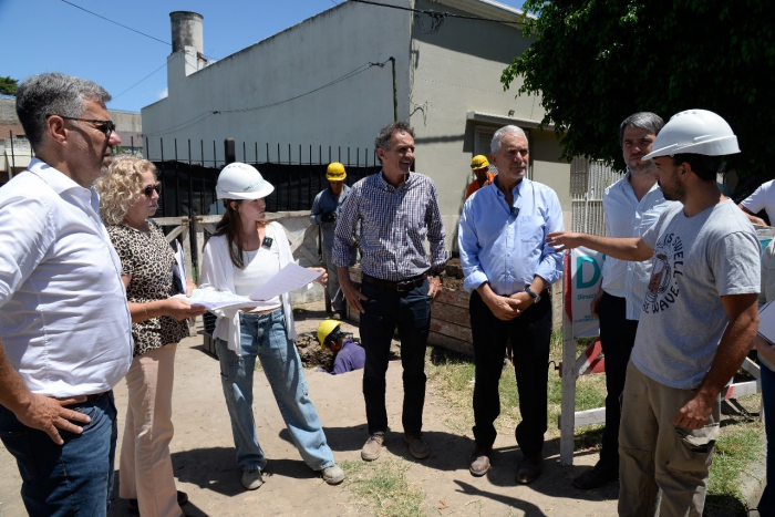 Katopodis y Alak recorrieron obras de infraestructura hídrica en La Plata
