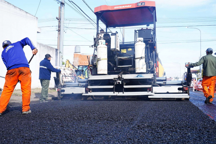 Hurlingham: avanzan los trabajos en la Ruta Provincial 4