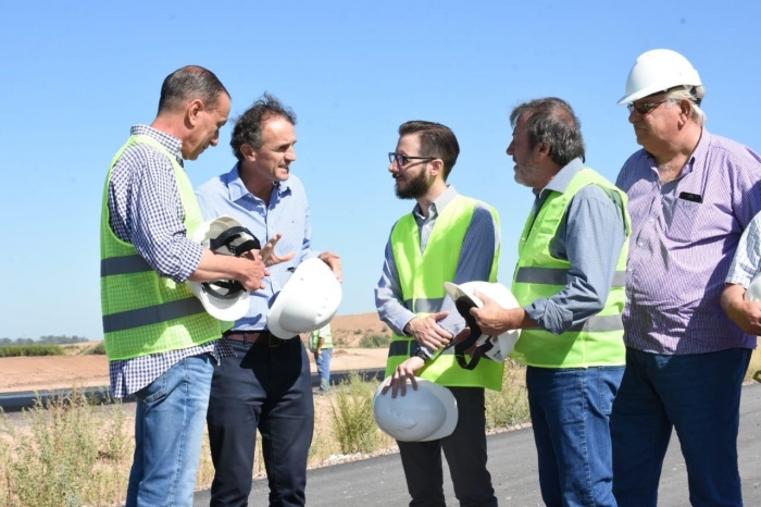 Los ministros inspeccionaron el estado de la Ruta