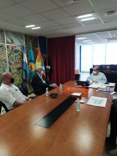 Miguel Oroz se reunió con el intendente Juan José Mussi