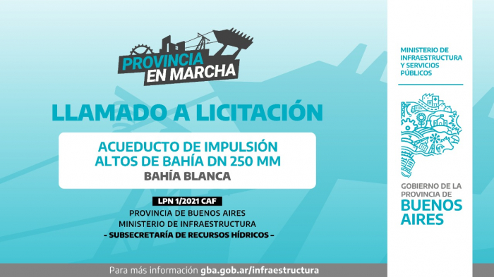 Bahía Blanca: Se licitarán obras de agua que beneficiarán a 4000 habitantes