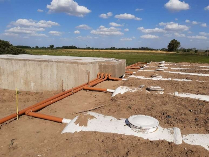 Obras de desagües cloacales en Arrecifes