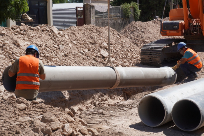 La Provincia inicia una obra de desagües pluviales en Baradero