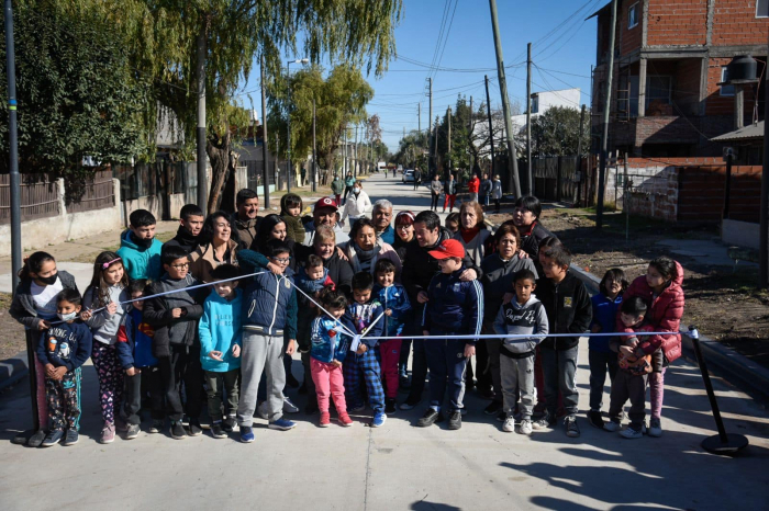 Nardini y Correa inauguraron obras hidráulicas y de asfalto en Tortuguitas