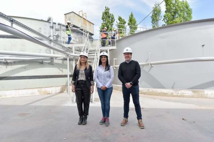 Nardini recorrió la Planta de Tratamientos Cloacales “Campo Russo”