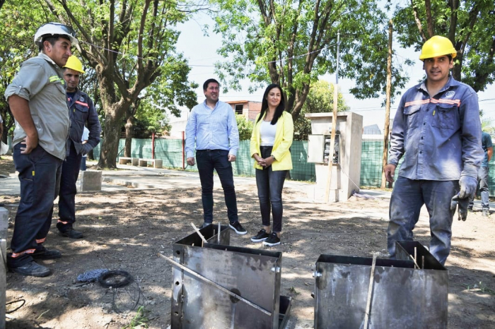 Nardini recorrió obras en Los Polvorines