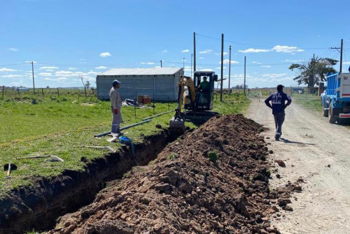 Avanza la obra de ampliación de red de agua potable en Tandil