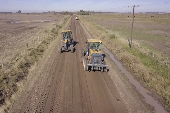 El gobierno bonaerense avanza con obras viales en Lobería