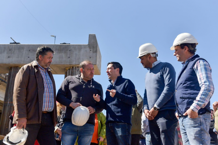 Nardini recorrió obras en San Miguel