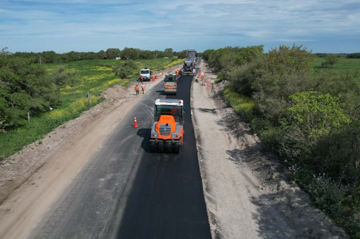 Comenzaron los trabajos finales para la pavimentación de la Ruta N°11