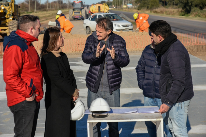 Katopodis recorrió obras en Marcos Paz