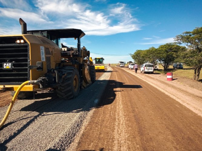 Baradero: avanza a buen ritmo la reconstrucción de la Ruta Provincial N° 38