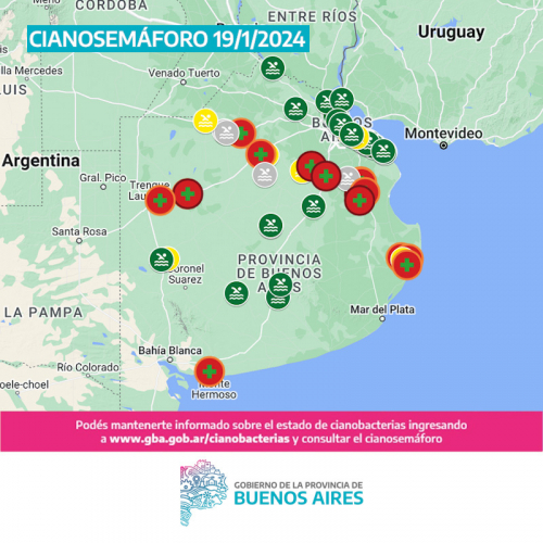 Cianobacterias en la provincia