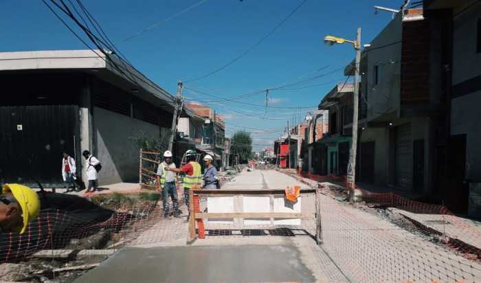 Avanzan las obras en el barrio “Costa Esperanza” de San Martín