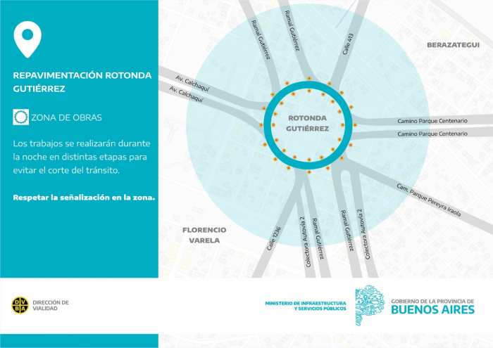 Comienzan los trabajos de repavimentación de la Rotonda Gutiérrez