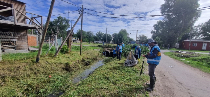 Operativo de limpieza arroyos en La Plata