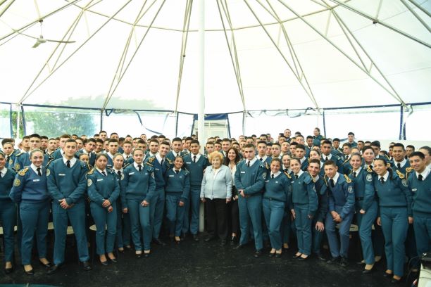 Hanka Grzmot y su relato de supervivencia en Auschwitz impactó a Cadetes Penitenciarios