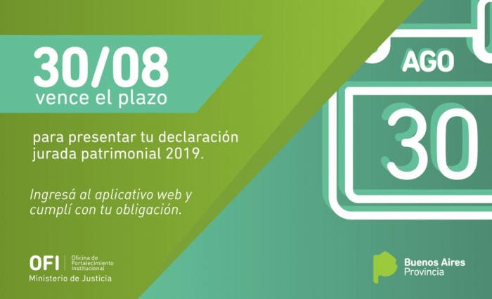 Declaración Jurada Patrimonial 2019