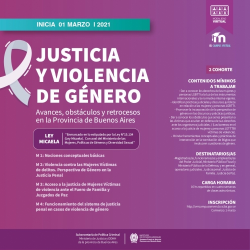  Curso Justicia y Violencia de Género