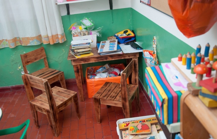 Donamos mobiliario fabricado por internos al Hospital Belgrano de San Martín