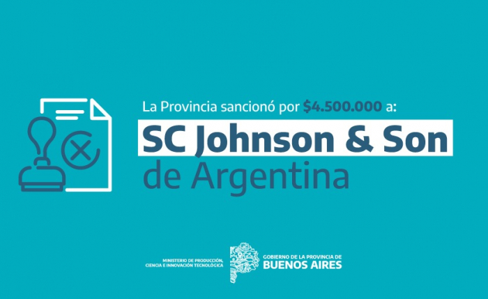 Sanción a SC Johnson & Son de Argentina