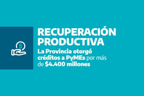 "Provincia en Marcha" otorgó créditos a Pymes