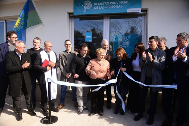 Se inauguró una nueva delegación del Registro Provincial de las Personas en El Peligro