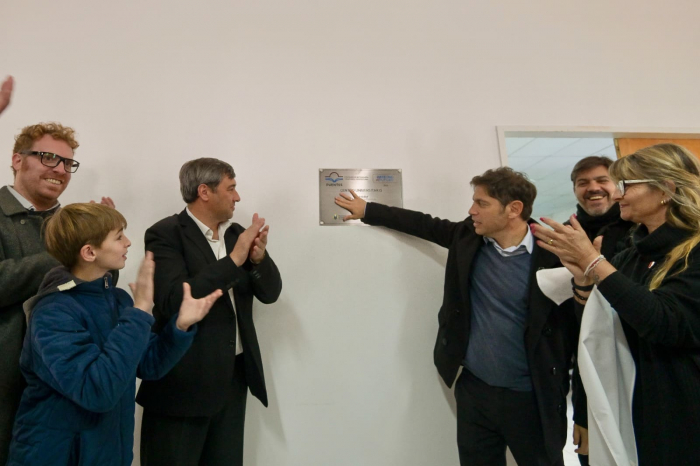 Kicillof y Bianco en inauguración de Puentes