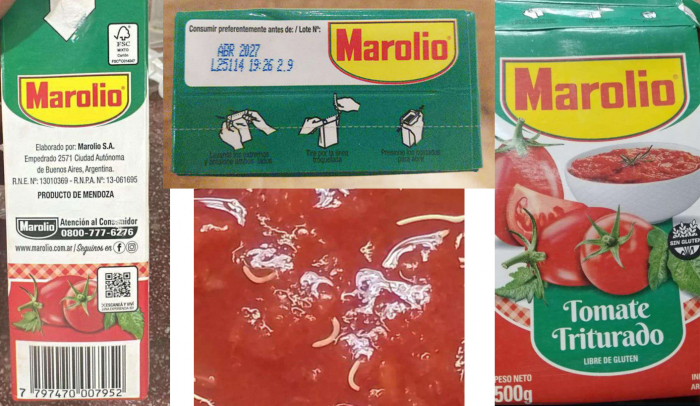 Ahora, la ANMAT descarta el riesgo sanitario en el tomate triturado Marolio