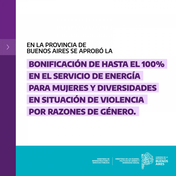 Bonificación en la facturación del servicio público 