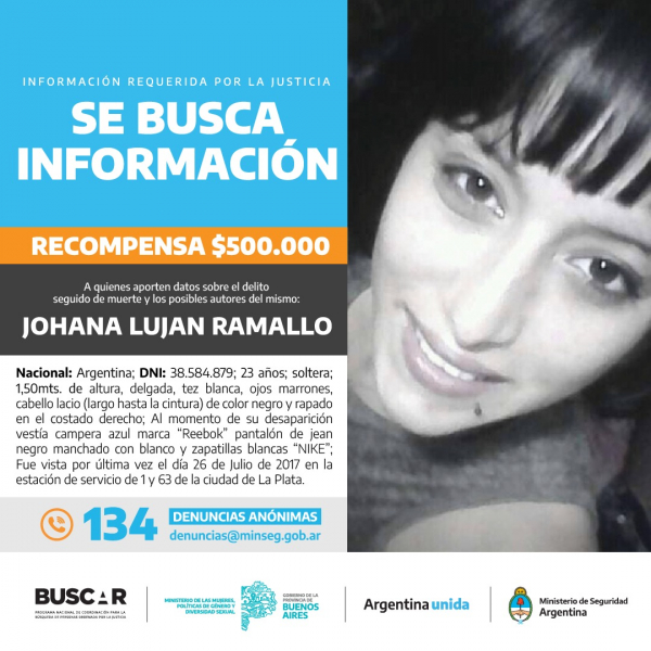 4 AÑOS DE LA DESAPARICIÓN DE JOHANA RAMALLO