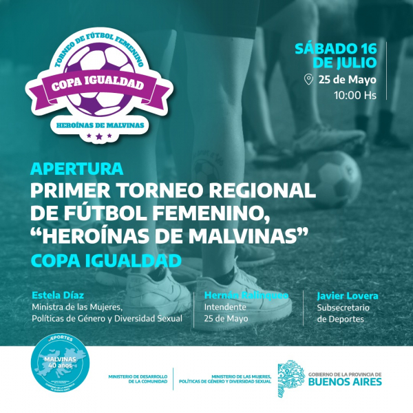 Llega el primer torneo bonaerense de fútbol femenino “Heroínas de Malvinas”